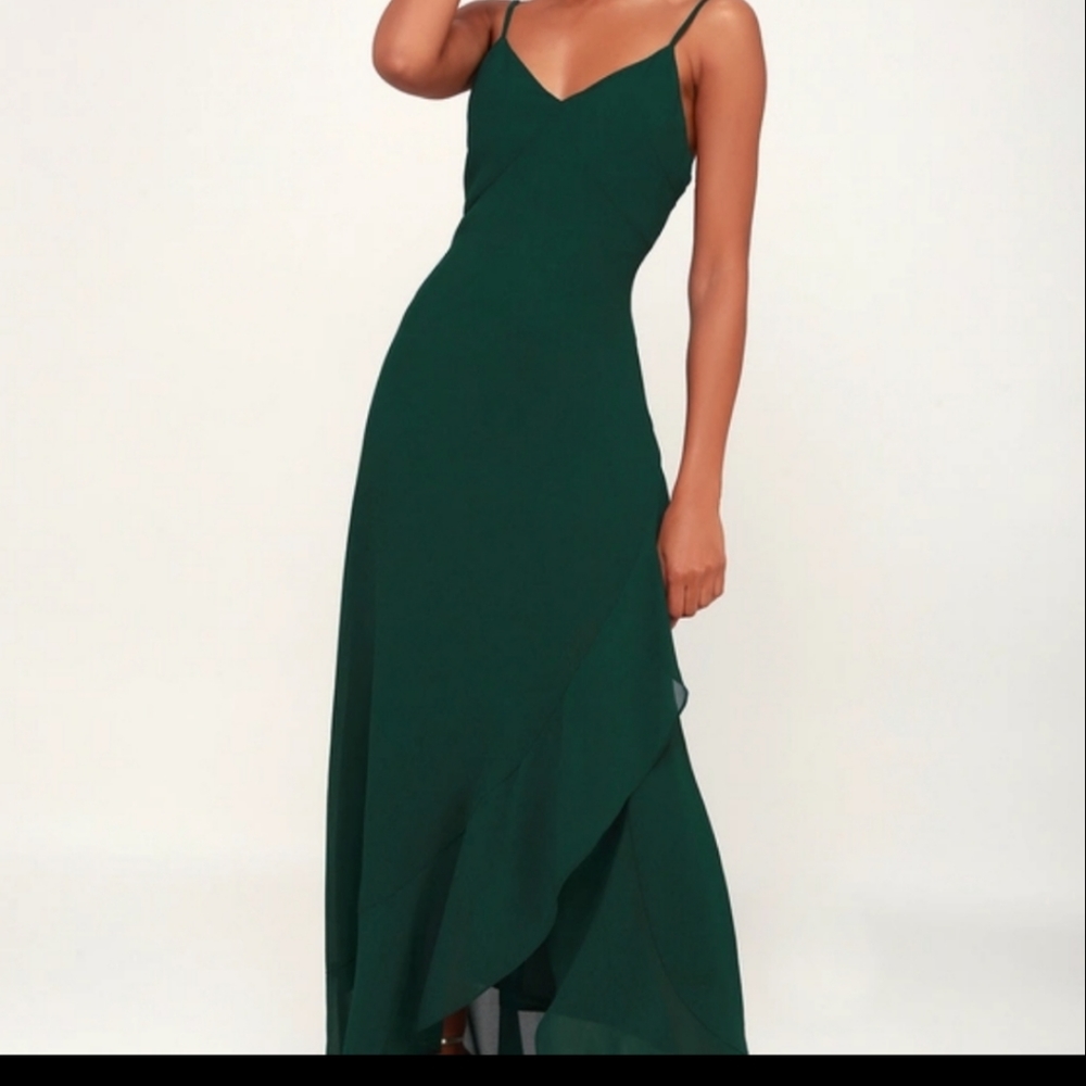 Lulu's Ada Forest Green Maxi